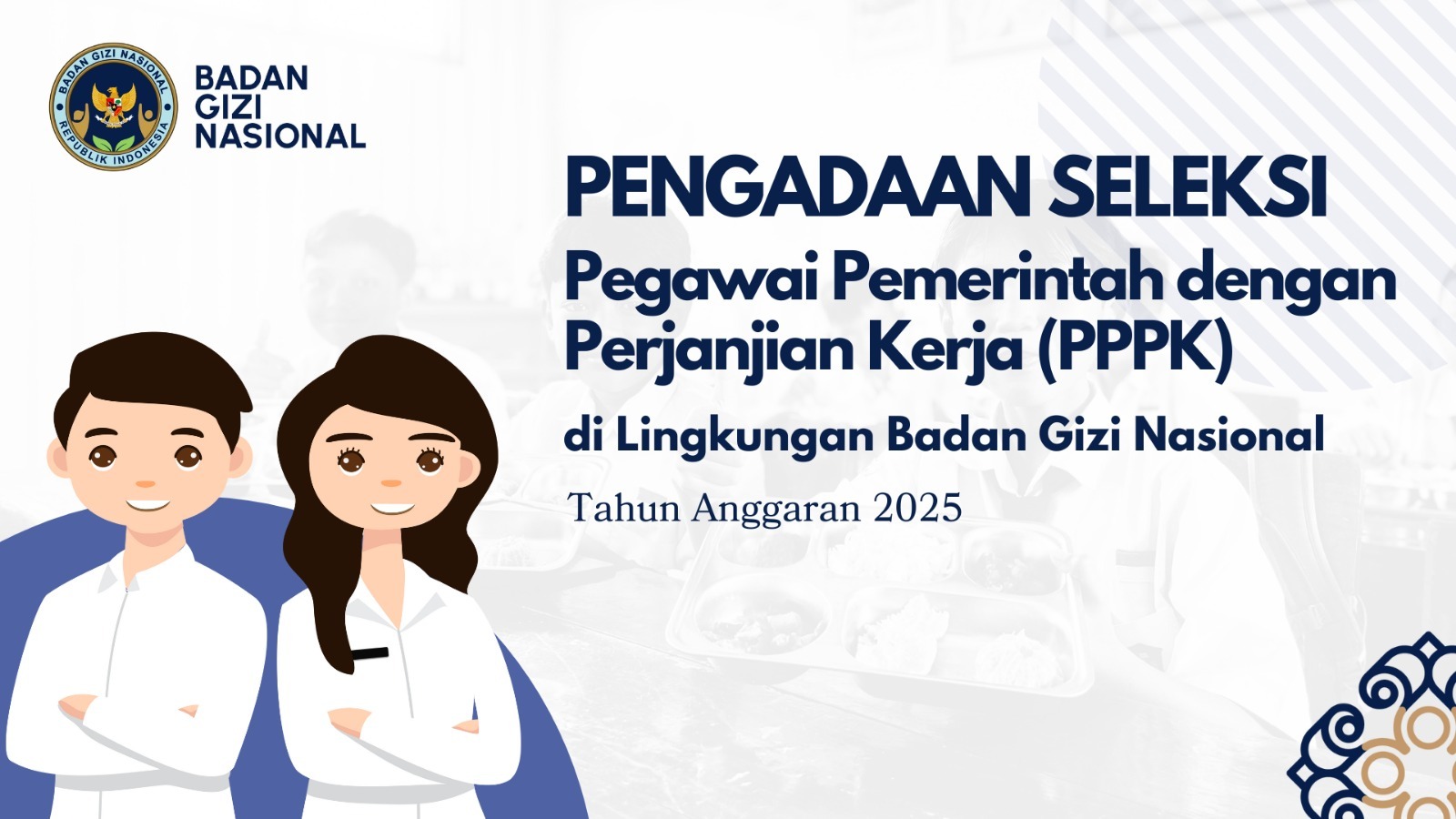 Pengumuman Seleksi Pengadaan Pegawai Pemerintah Dengan Perjanjian Kerja Tingkat Instansi Tahap II di Lingkungan Badan Gizi Nasional Pidie Tahun Anggaran 2025